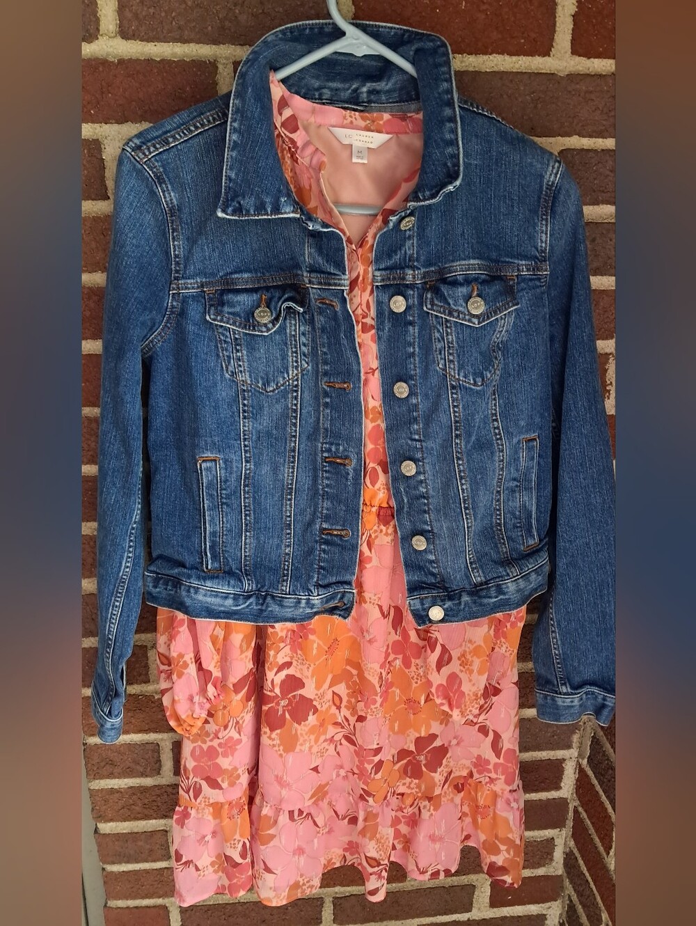 LC Lauren Conrad Ruffle Button Front Floral Dress